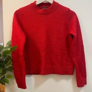 Banana Republic Bold Red Crew Neck Sweater